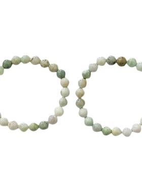 纯天然翡翠Ａ货8mm珠子手链手串