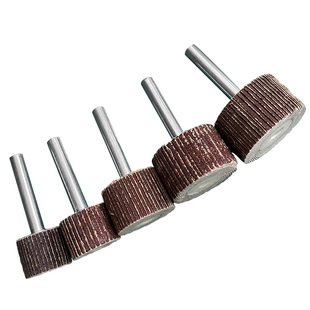 活柄百叶磨头百叶轮3mm 砂纸轮页轮磨头模具抛光打磨精细纱布磨头