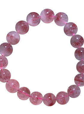 天然顺发金草莓超七手链礼物情侣