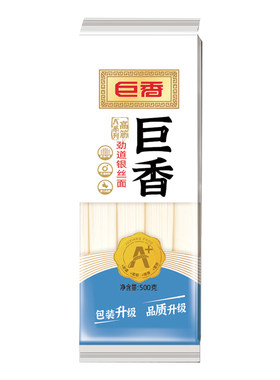 巨香高筋系列银丝挂面500g当天发