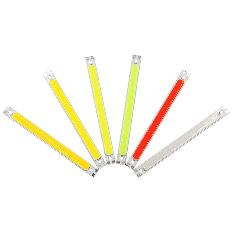 120*10mm红蓝暖白冷白LED灯条12V COB条形10W车灯日行灯台灯光源