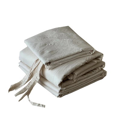 肌理感泡芙提花，亲肤柔软四件套