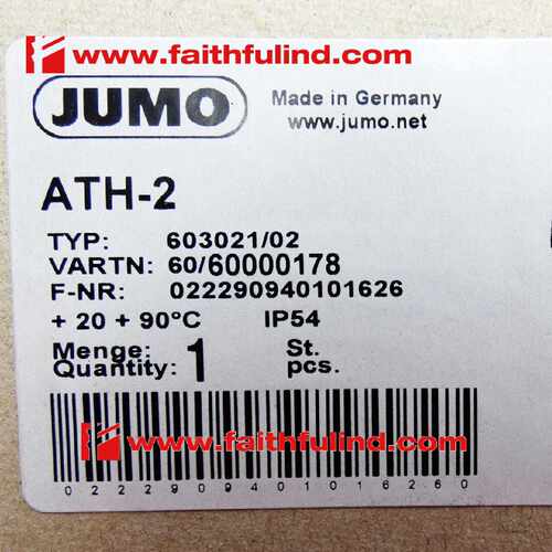 议价Jumo 60000178 久茂全新温度传感器 ATH-2 603021/02 90度