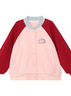 小O宝Okids童装女宝宝棒球服外套