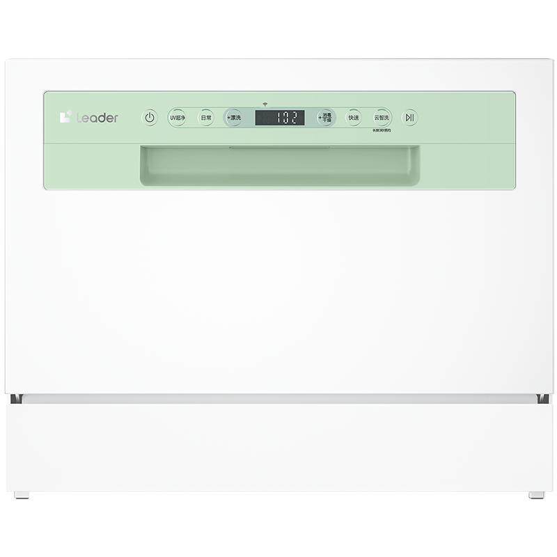 海尔智家leader小方糖洗碗机台式全自动家用小型消毒6套台嵌两用