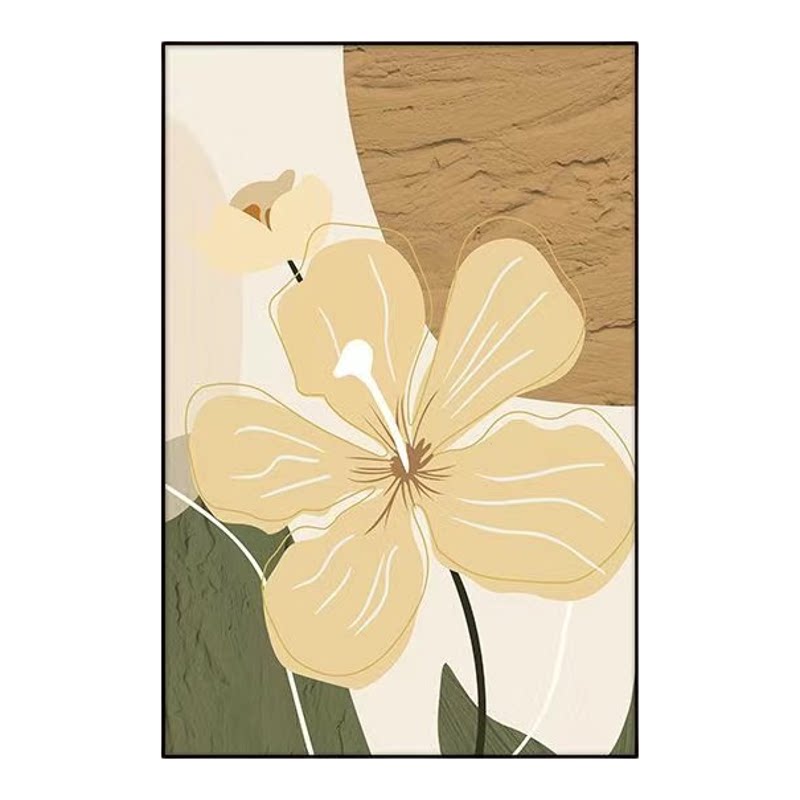 现代简约抽象人物自粘装饰画