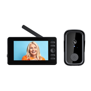 无线可视对讲门铃别墅家用办公室双向对讲大屏智能门铃免打孔入户门口监控摄像头门禁系统高清夜视电子猫眼