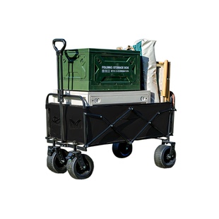 户外露营车折叠营地车野餐车小拖车旅行便携拉杆车摆摊快递小推车