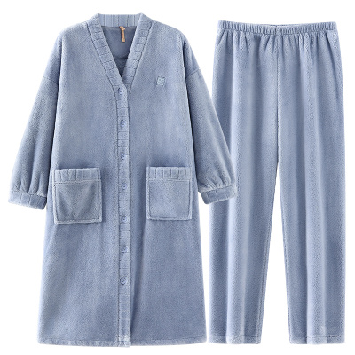 【商场同款】家乐芬法兰绒睡袍
