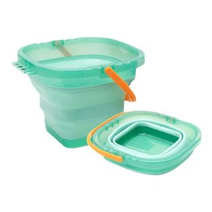 米娅洗笔桶画画专用工具可折叠伸缩多功能硅胶大号水桶儿童美术生便携小号涮笔筒色彩颜料水粉绘画水彩