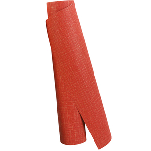 素色红色橘色橙色亚麻纹墙纸中式古风客厅卧室背景壁纸故宫红复古