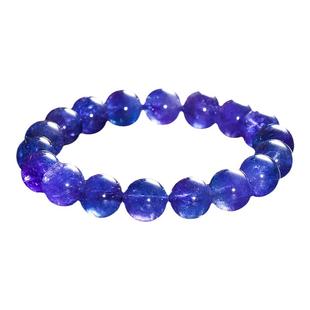 PLSTONE普琳丝天然水晶珠宝级坦桑尼亚老矿珠宝坦桑石手链手串女