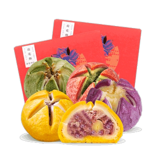 南宋胡记荷花酥白娘子饼杭州特产中式糕点心小吃传统桃酥喜饼零食