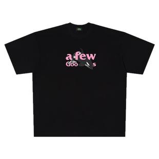 AFGK国潮“海底世界”系列重磅印花短袖情侣t恤男女美式夏季体恤