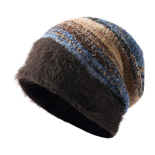 2025新款帽子堆堆帽女针织毛线帽冷帽冬季保暖加厚秋时尚洋气女士