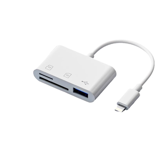 相机读卡器内存SD卡适用苹果安卓手机索尼佳能尼康富士CCD连接iPhone口typec头多三合一TF卡U盘OTG传输线usb