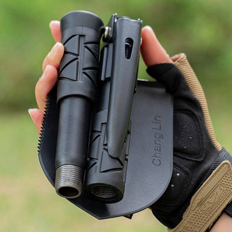 工兵铲多功能户外军工铲车铲小号铁锹挖土折叠铲子锰钢加厚兵工铲