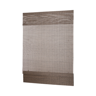 贵品竹帘电动卷帘中式日式隔断帘窗帘门帘定制书房茶馆卷拉式窗帘