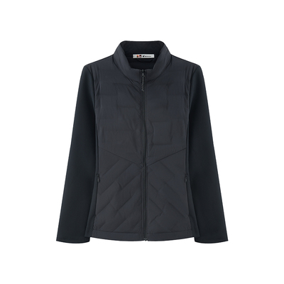 喵小周拼接羽绒服短款修身秋冬款