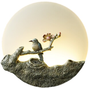 现代新中式壁灯客厅酒店卧室房间室内床头灯走廊过道楼梯间小壁灯