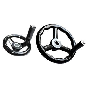 机床手轮三幅胶木手轮手柄铣床磨床手轮圆轮缘手轮转动手摇轮柄