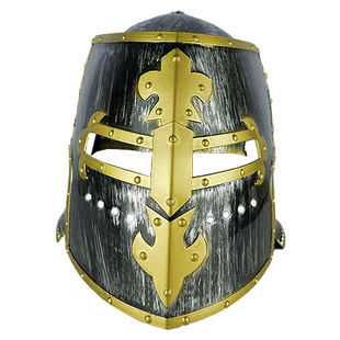 古罗马圣殿战士帽子斯巴达海盗维京武士头盔 儿童玩具男孩COS面具