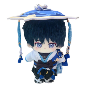 原神流浪者动漫游戏周边散兵男20CM棉花娃裸娃衣换装毛绒公仔玩偶