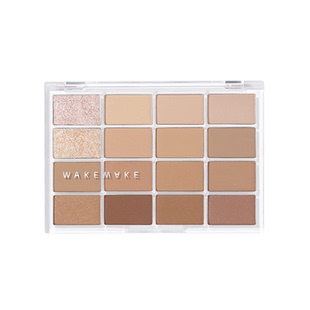 韩国wakemake眼影盘唯可魅新款16色soft bluring粉色哑光提亮