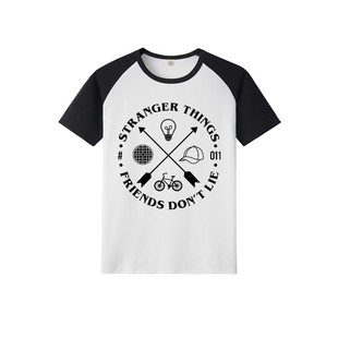 怪奇物语4同款T恤Stranger Things第四季短袖地狱火俱乐部半袖DIY