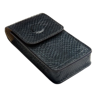 弥迦手工定制蛇皮保护套万宝龙钢笔笔袋皮套真皮收纳袋大容量黑色