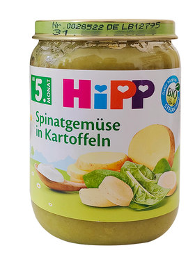 喜宝Hipp有机奶油菠菜土豆萝卜泥
