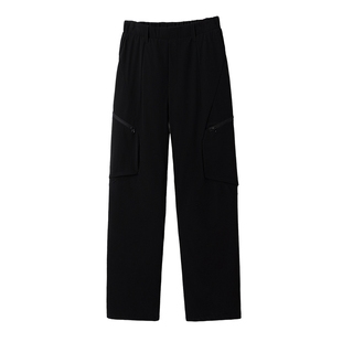 男士黑色羽绒裤男款2025新款冬季加厚大码美式工装裤男高级感痞帅