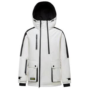 雪中飞秋冬男女情侣户外运动保暖外套休闲短款羽绒服外套