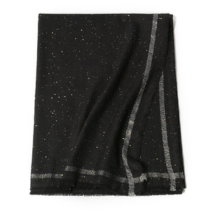 2025秋冬季100%羊毛围巾30*180cm流苏男女情侣通用保暖130g