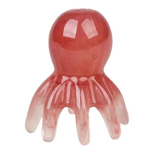 章鱼按摩梳头部经络按摩器头皮穴位头疗梳八爪鱼便携大宽齿刮痧梳