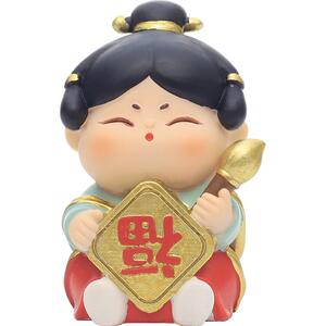唐小圆治愈系唐仕女小摆件创意家居装饰品客厅办公室桌面喜庆礼物
