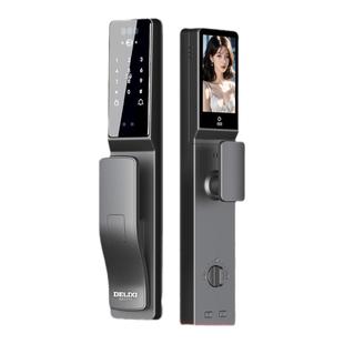 德力西指纹锁家用智能门锁入户防盗门密码锁全自动人脸识别电子锁