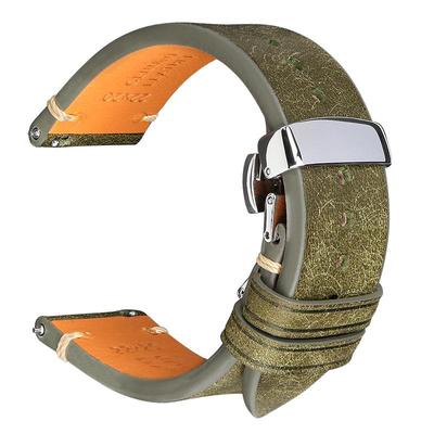 快拆复古牛皮真皮手表表带