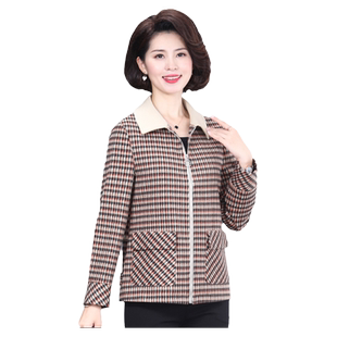 中老年女士春装上衣休闲时尚新款高贵夫人洋气小个子妈妈春秋外套