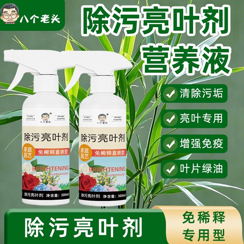 花卉除污亮叶剂净植物叶面光亮清洁洗剂旗免稀释叶面肥料