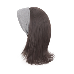 发箍假发一体女2025秋冬新款仿真日常全头套式自然帽子短卷假发片