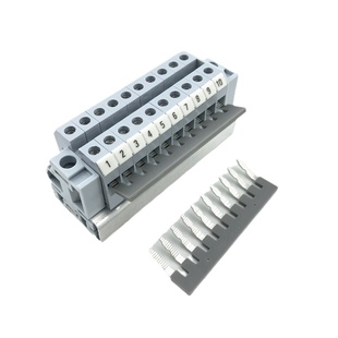 JH6-1.5组合型接线端子排组合式连接器片导轨式轨道式电压接线排