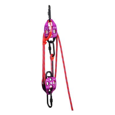 山岳救援动滑轮组4倍省力系统