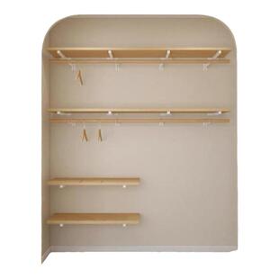 衣帽间服装店自制服装衣服女装店货架上墙展示架挂衣架挂衣杆墙壁