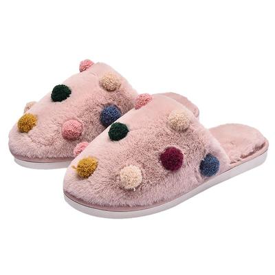 棉拖鞋韩国东大门保暖棉拖鞋舒适