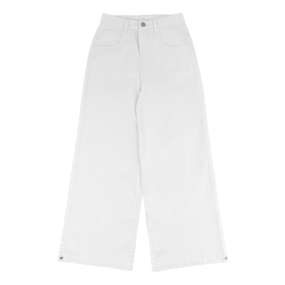 美好商店螺白色阔腿裤