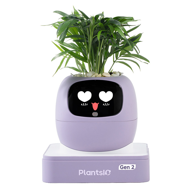 智能情绪治愈礼物IVY智能花盆AI植物萌宠桌面办公室工位解压摆件