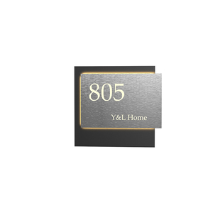 户外防水感应定制创意金属门牌灯轻奢高级别墅酒店公司庭院门牌灯