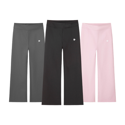 水孩儿男女童长裤加绒喇叭打底裤