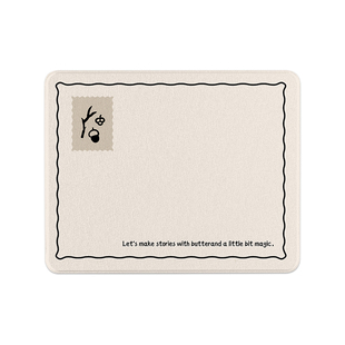 SUYA苏雅极简风格鼠标垫硬质办公滑鼠垫小号便携桌垫游戏键盘垫